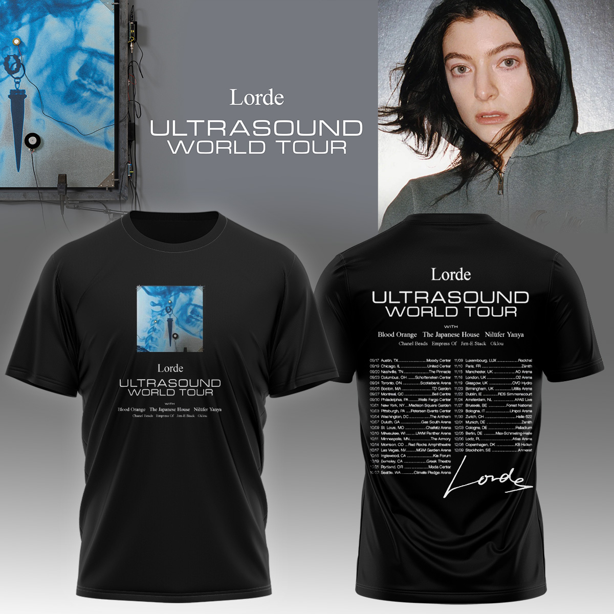 Lorde Ultrasound World Tour Limited Edition Graphic T Shirt