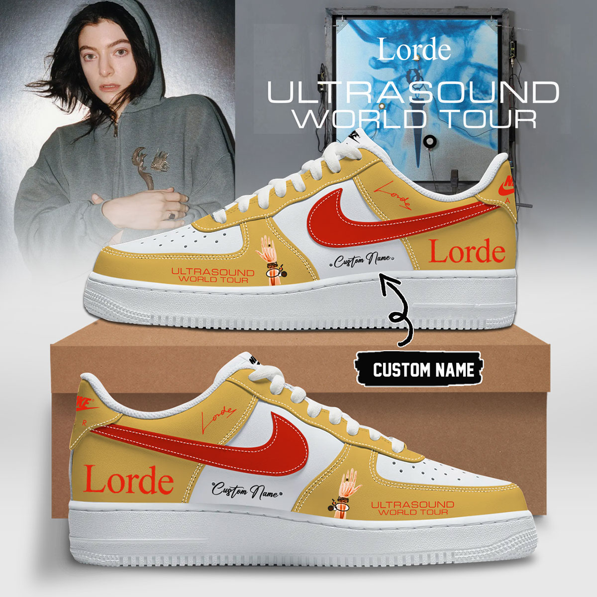 Lorde Ultrasound World Tour Limited Edition High Top Sneakers
