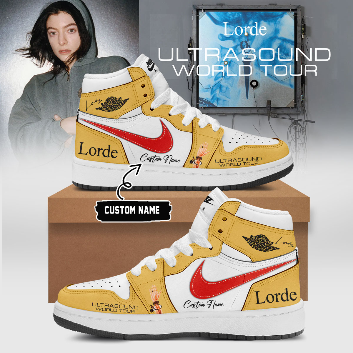 Lorde Ultrasound World Tour Signature Lifestyle Sneakers