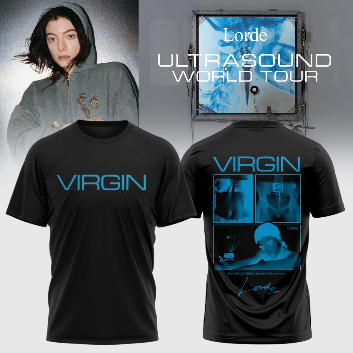 Lorde Ultrasound World Tour Vintage Tour Graphic T Shirt