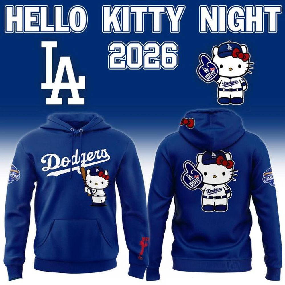 Los Angeles Dodgers 2026 Hello Kitty Night Limited Edition Hoodie