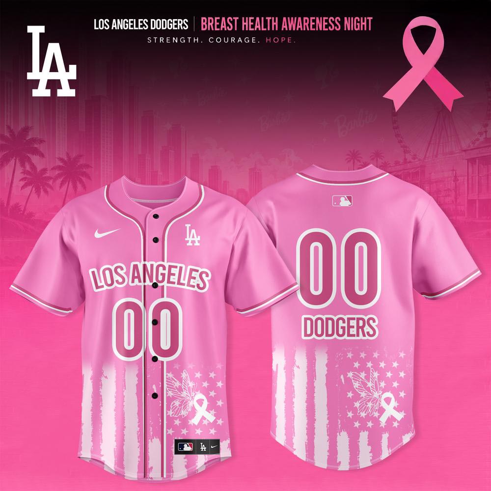 Los Angeles Dodgers Breast Health Awareness Night 2026 Pink Ribbon Baseball Jersey Personalized Fan Gift 1 - Unicasport Los Angeles Dodgers Breast Health Awareness Night 2026 Pink Ribbon Baseball Jersey Personalized Fan Gift
