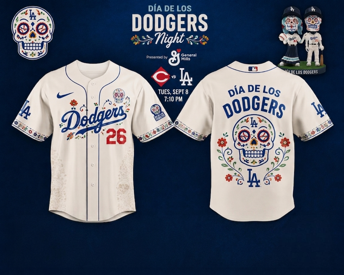 Los Angeles Dodgers Dia De Los Dodgers Night Limited Jersey