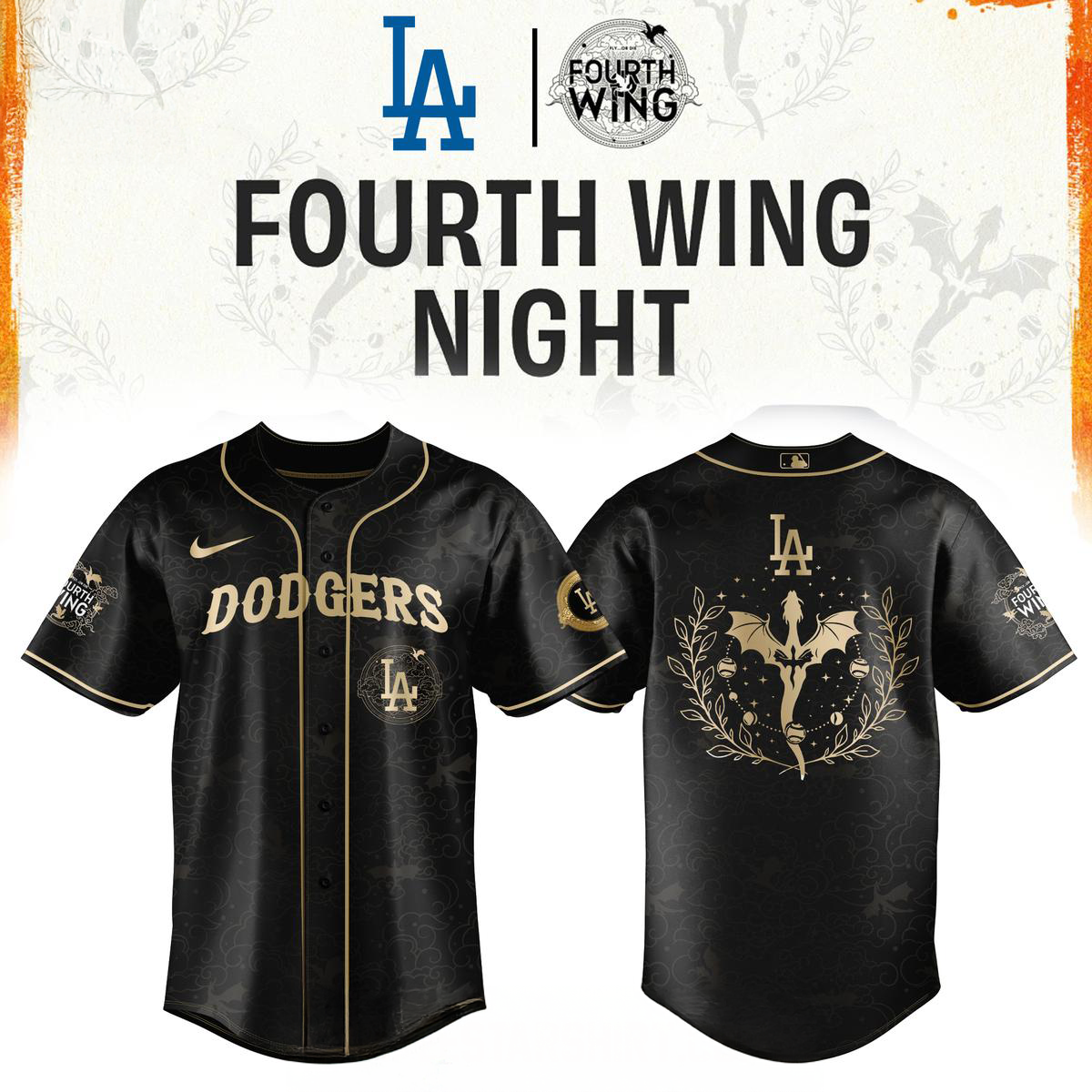 Los Angeles Dodgers Fourth Wing Night Jersey
