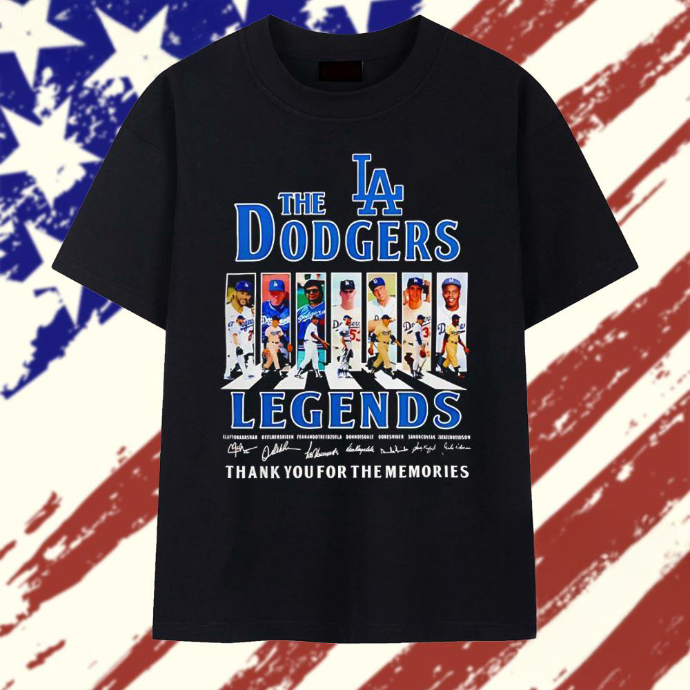 Los Angeles Dodgers Legends Thank You For The Memories Signature Graphic T Shirt