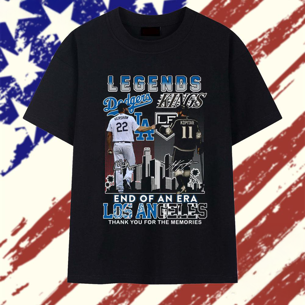 Los Angeles Dodgers Los Angeles Kings Legends Vintage T Shirt
