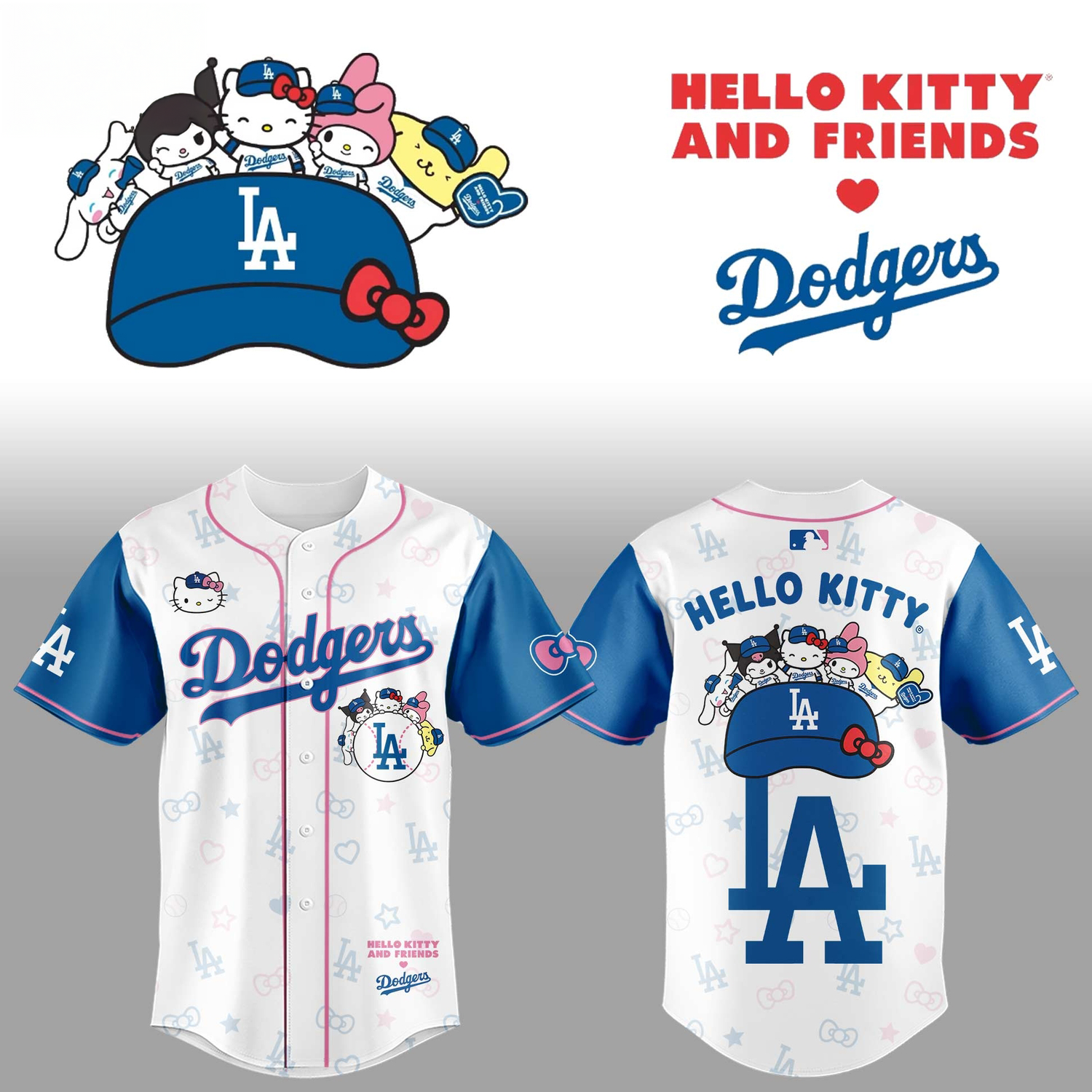Los Angeles Dodgers x Hello Kitty 2026 Limited Edition Baseball Jersey
