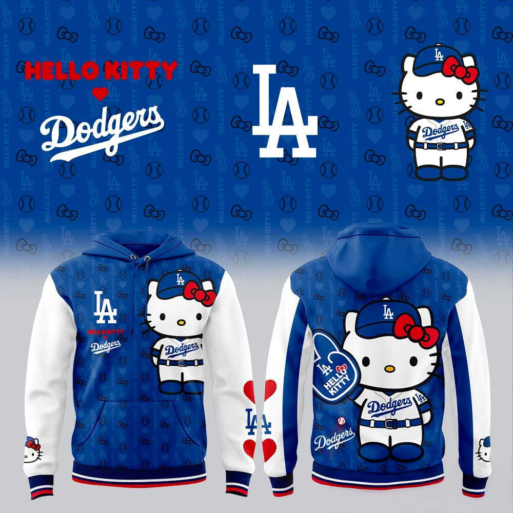 Los Angeles Dodgers x Hello Kitty New Era For Fan 2026 Hoodie