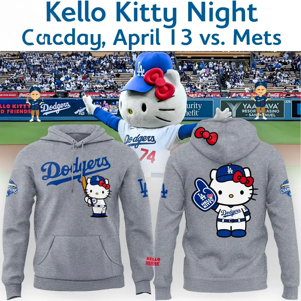 Los Angeles Dodgers x Hello Kitty Night Hoodie 2026