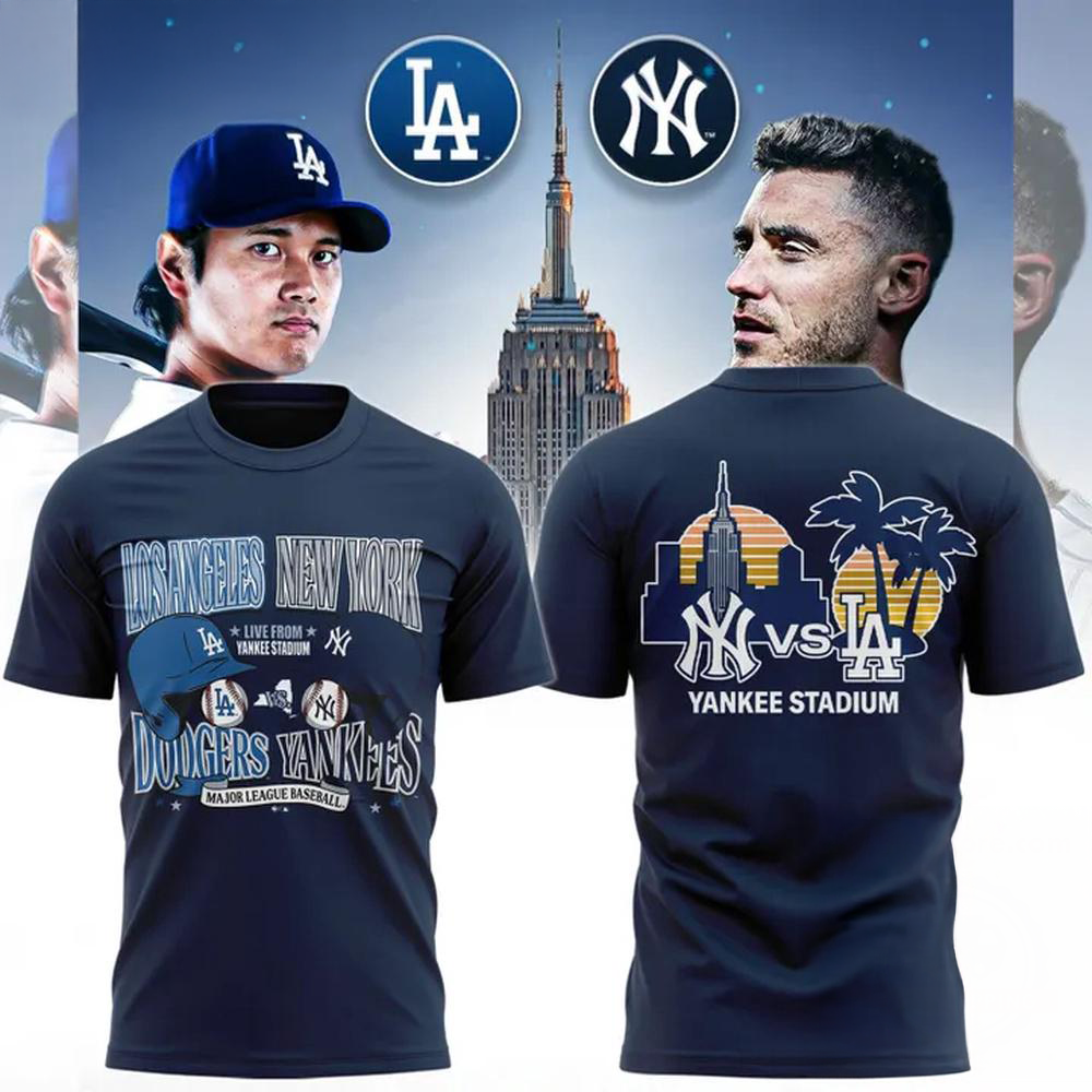Los Angeles Dodgers x Yankees 2026 Yankee Stadium 3D Graphic Shirt