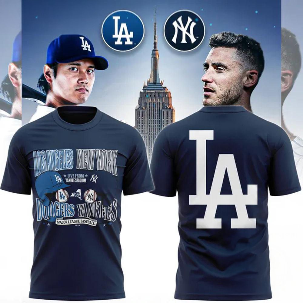 Los Angeles Dodgers x Yankees 2026 Yankee Stadium Clash T Shirt