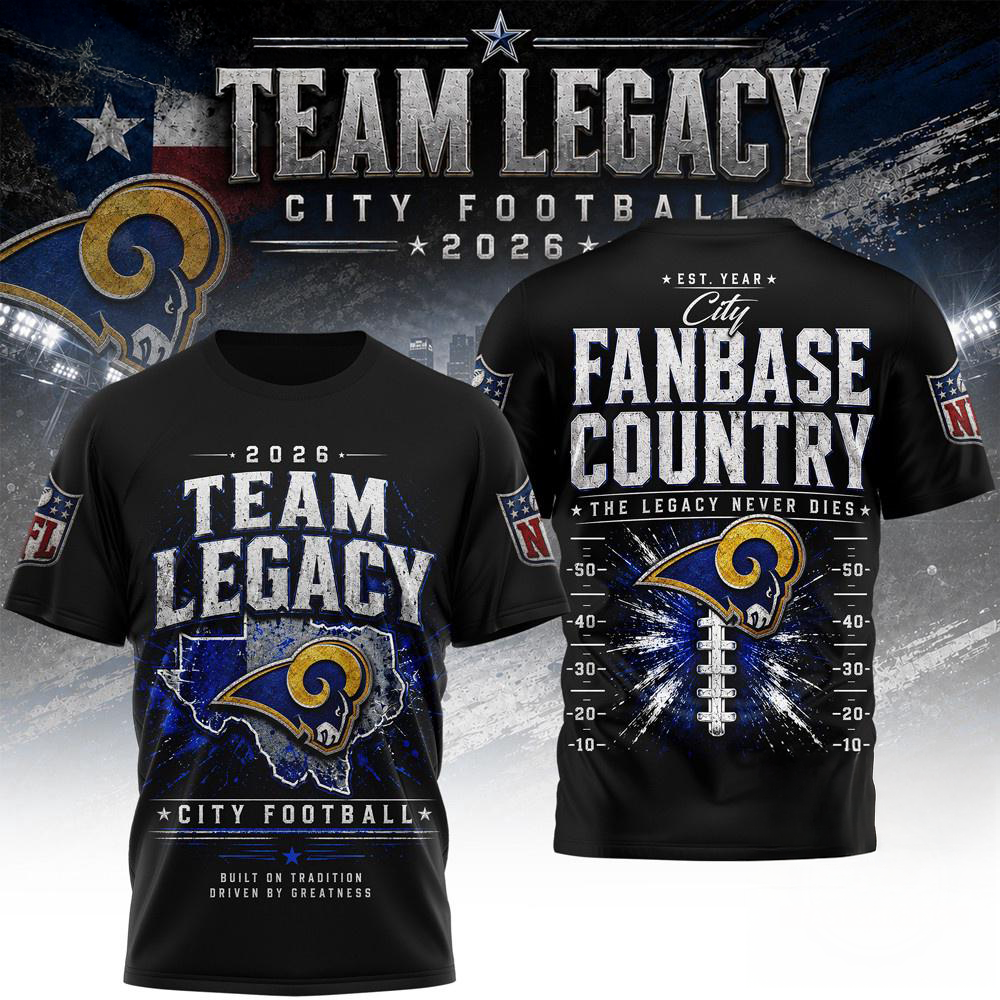 Los Angeles Rams NFL Gridiron Dynasty Limited Edition 3D Fan Shirt