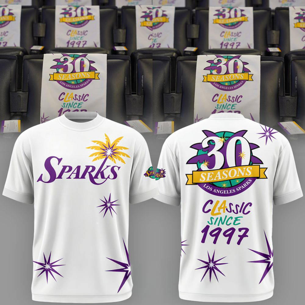 Los Angeles Sparks 30 Seasons Classic Since 1997 Shirt