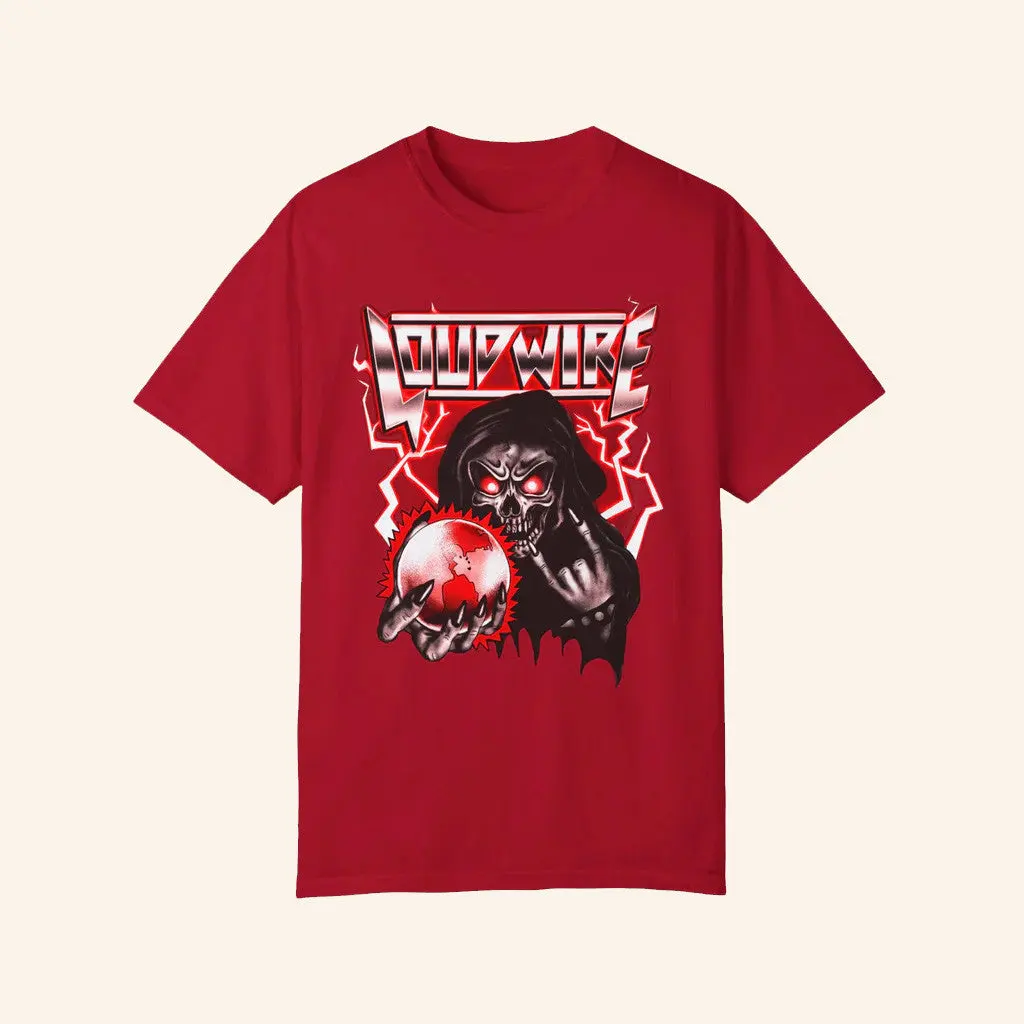 Loudwire Merch 80S Metal Red TShirt Gift For Husband