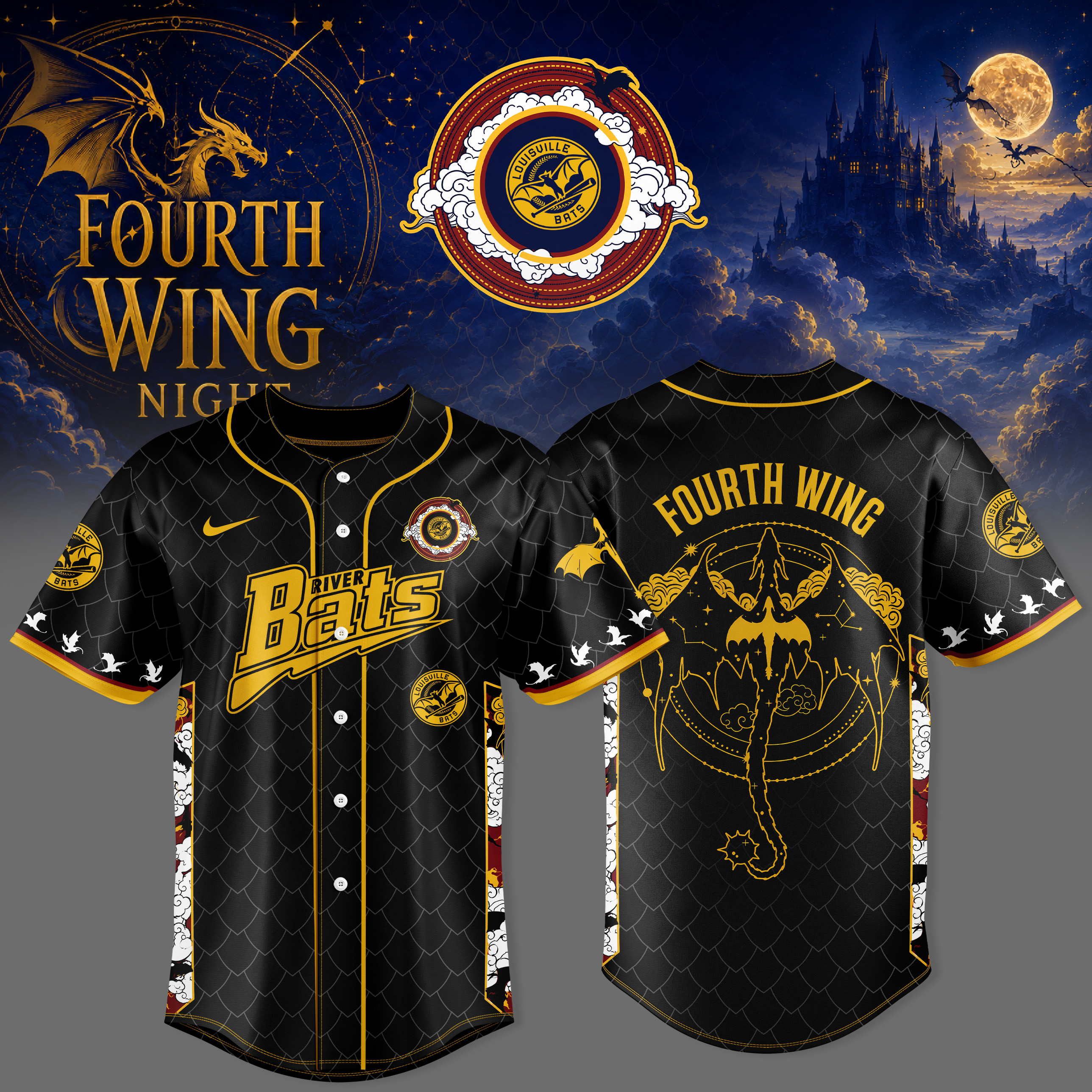 Louisville Bats Fourth Wing Night 2026 Limited Baseball Jersey
