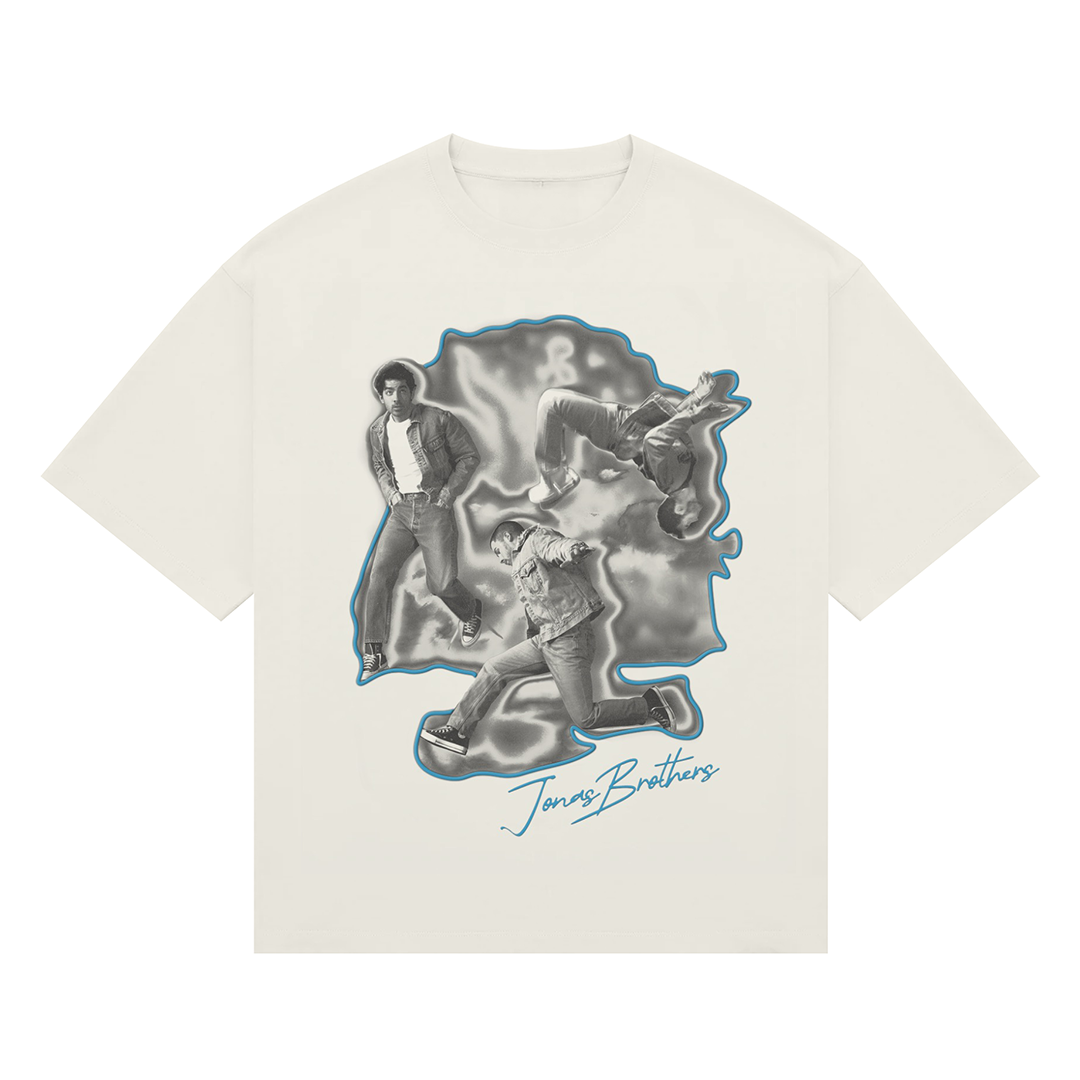 Love Me To Heaven Grey Airbrush T-Shirt Vintage Music Streetwear Gift for Everyone