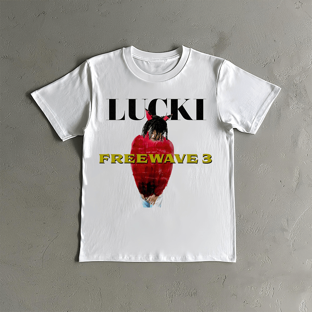 Lucki Merch Freewave 3 Lucki TShirt Gifts For Rapper Fans Gift Idea for Boyfriend