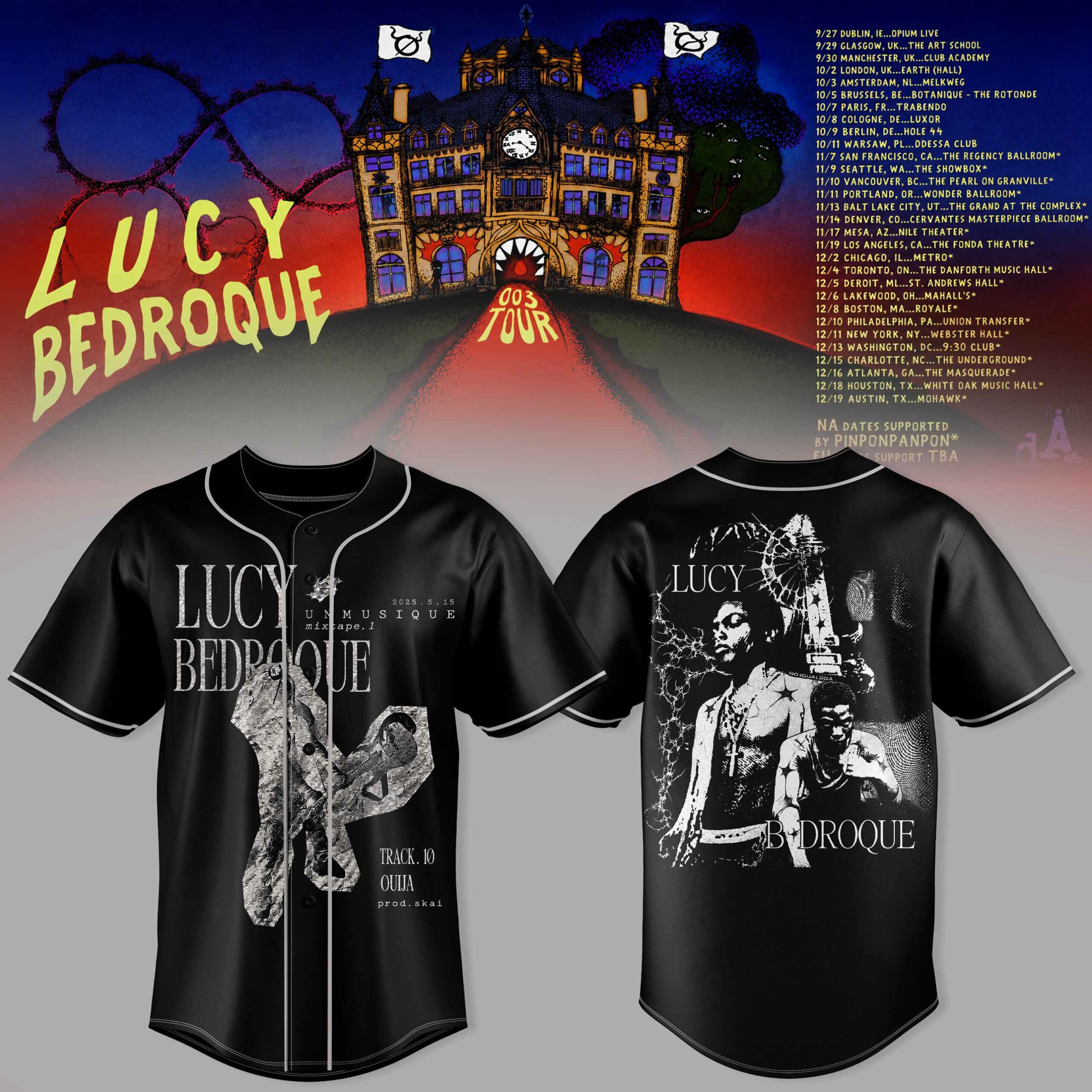 Lucy Bedroque 003 Tour Jersey Live Music Concert Sports Style Fan Apparel 1 - Unicasport Lucy Bedroque 003 Tour Jersey Live Music Concert Sports Style Fan Apparel