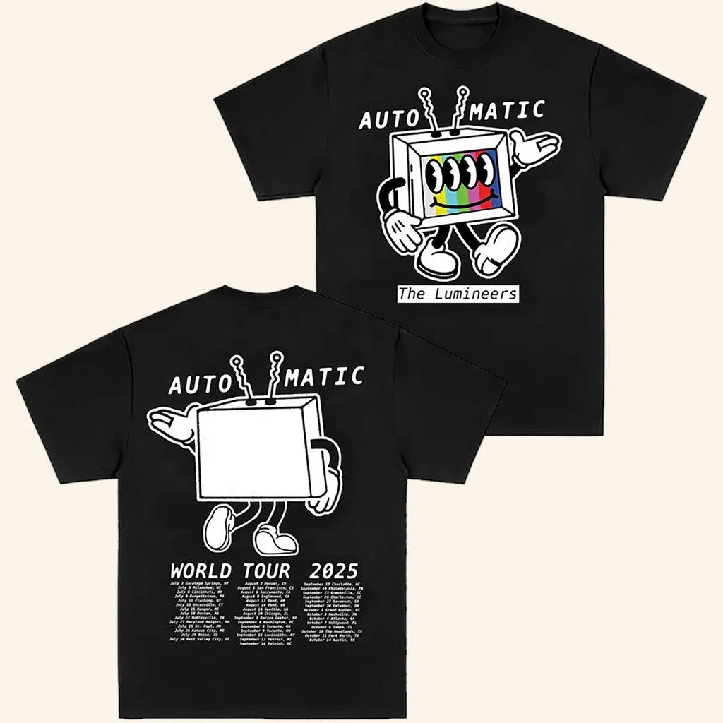 Lumineers Merch Tour 2025 Automatic Tour TShirt Gifts For Friends