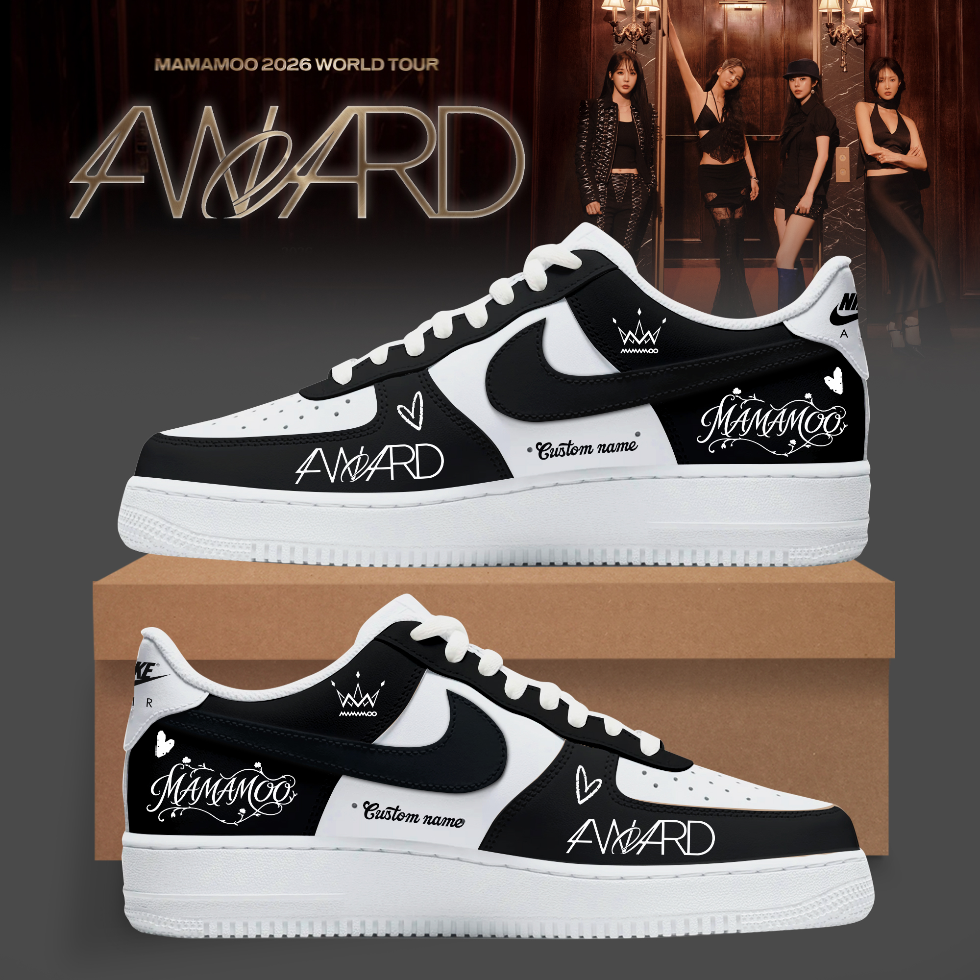 MAMAMOO 2026 4WARD World Tour Premium Fan Sneakers Gift