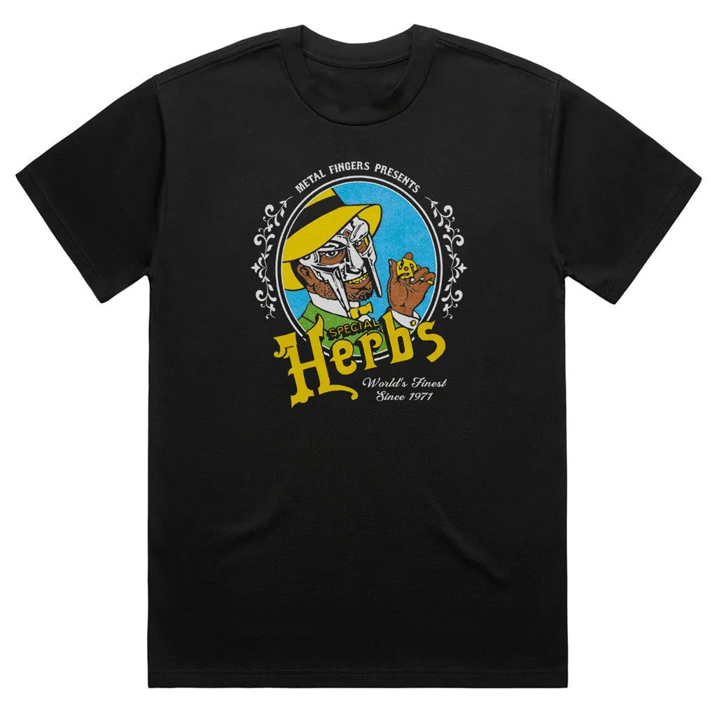 MF Doom Merch Herbs Vintage TShirt Black Gifts For Husband