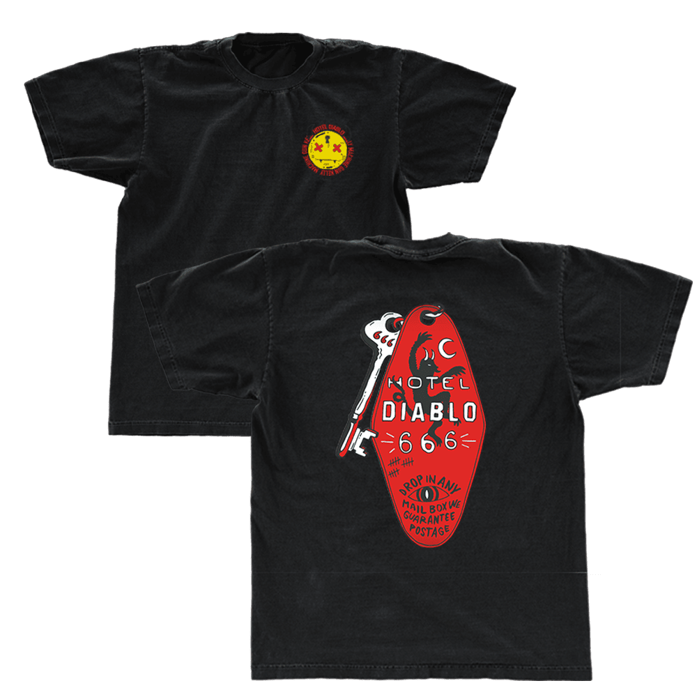 MGK Merch Hotel Diablo Key TShirt Machine Gun Kelly Merchandise Dad Gifts For Fathers Day 2025