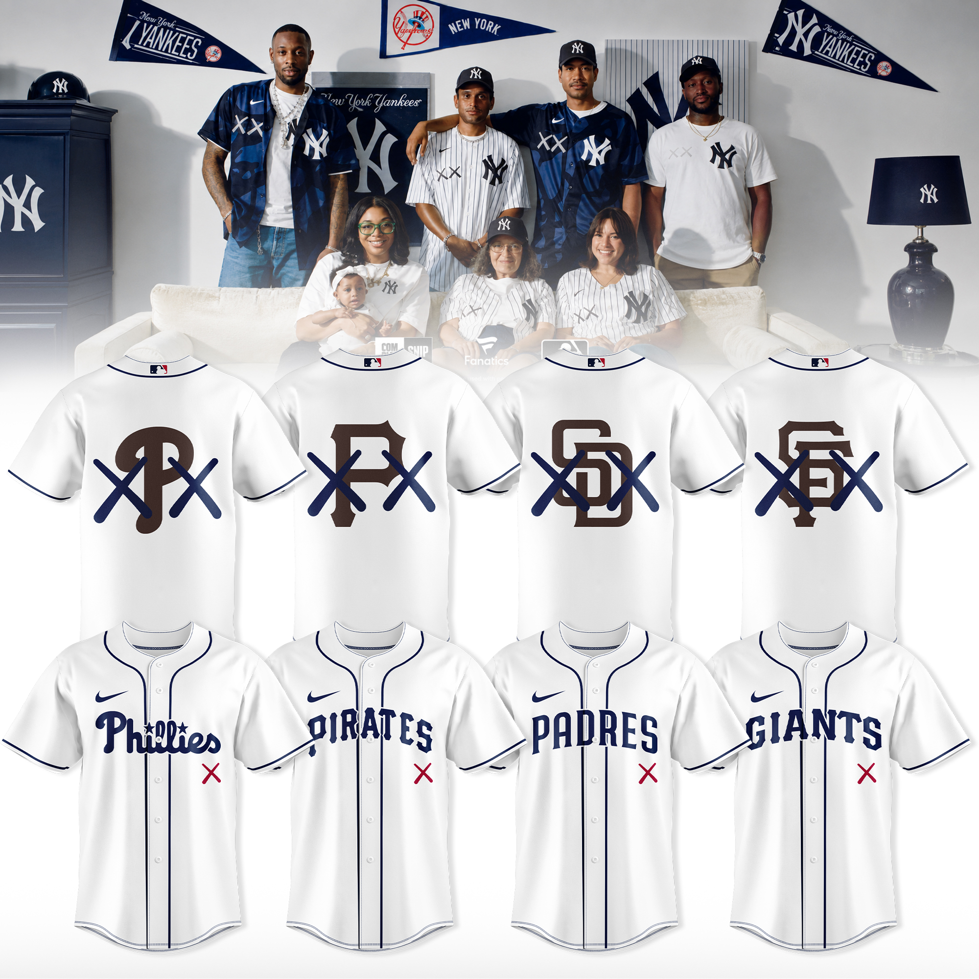 MLB All Team x The Fall Off Tour Brewers Premium 3D Baseball Jersey