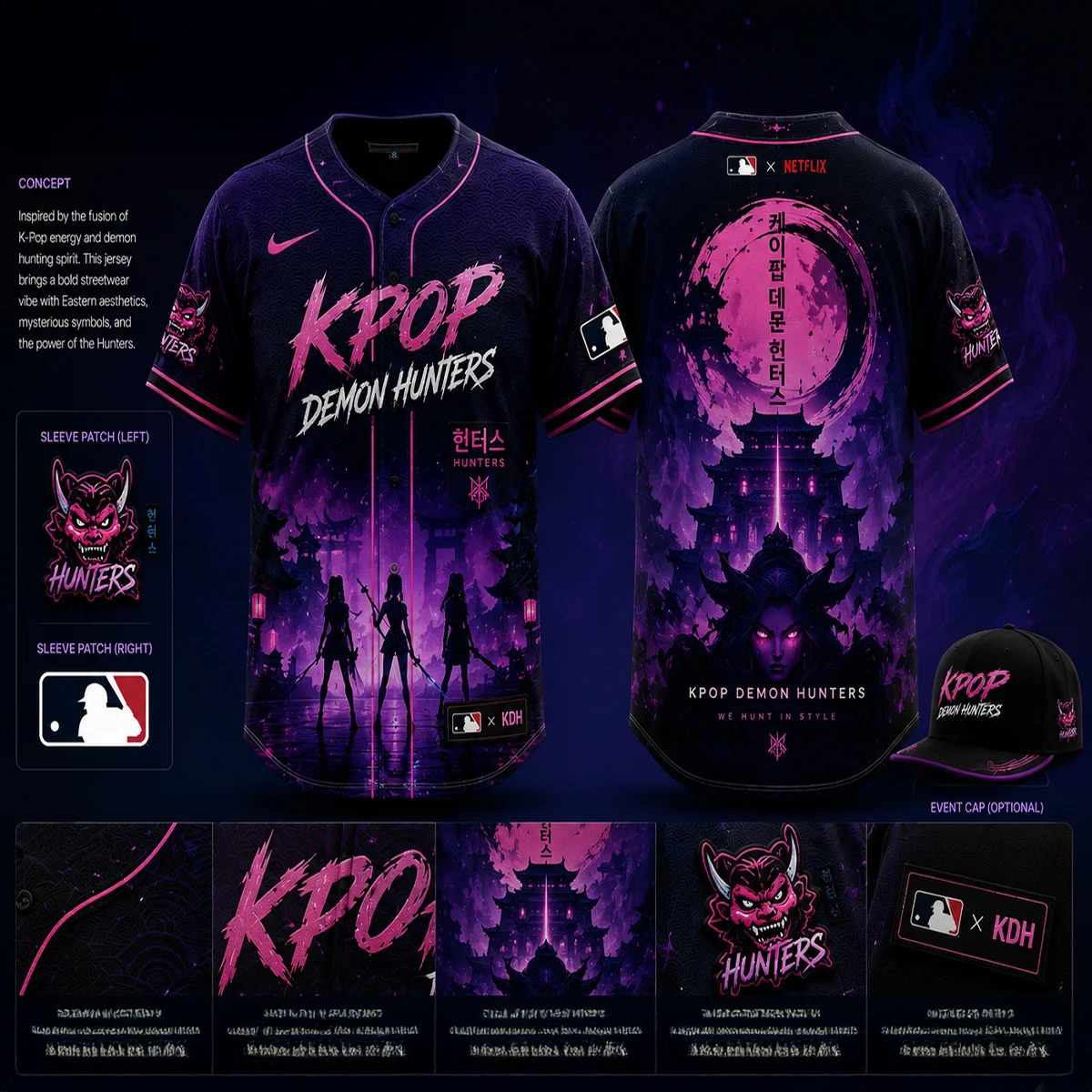 MLB x KPop Demon Hunters Collector Baseball Jersey Edition