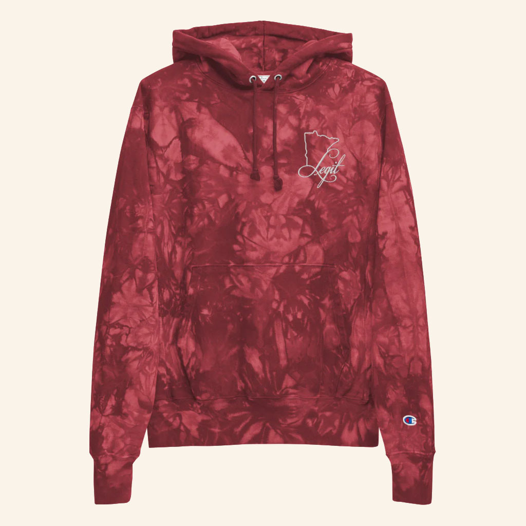 MN Legit Merch 2026 Champion Tie Dye Hoodie Minnesota Pride Hoodie Gift For Brothers