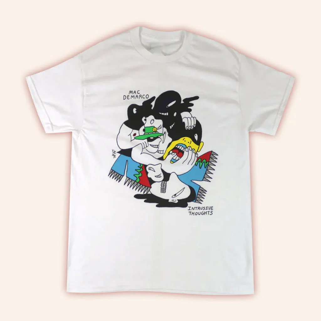 Mac Demarco Merch Intrusive White TShirt Gift Ideas For Besties