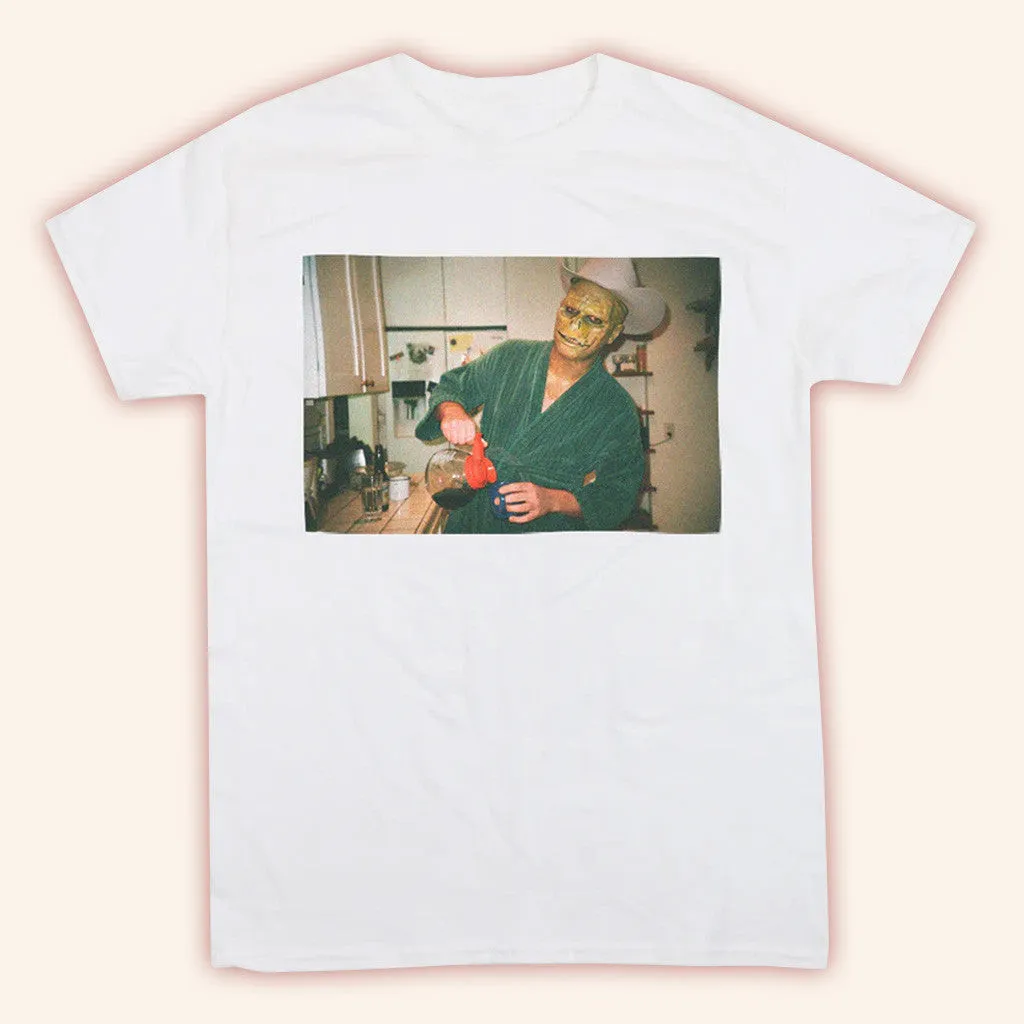 Mac Demarco Merch Lizard Man Coffee White TShirt Gifts For Him