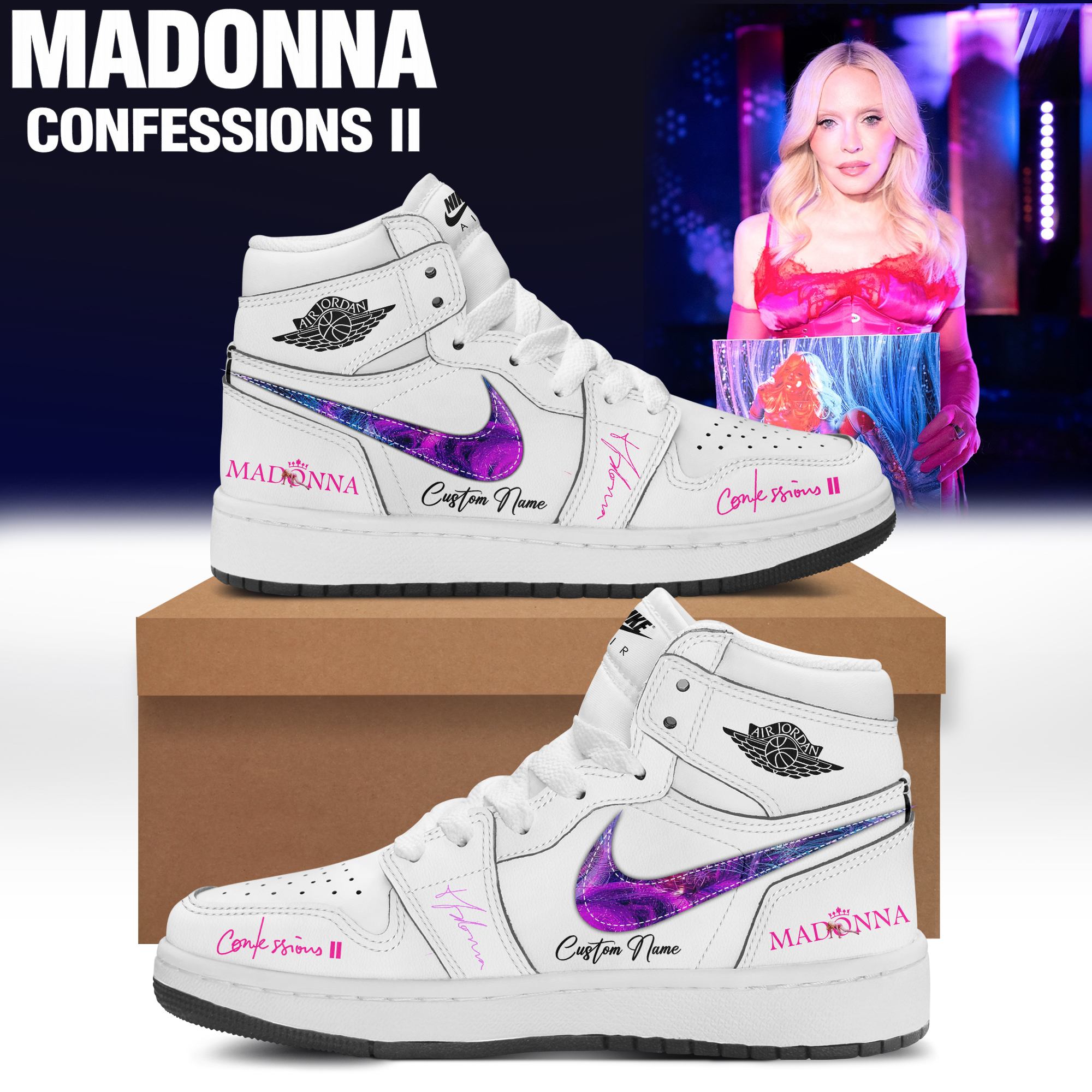 Madonna Confessions II Album Collector Edition Lifestyle Sneakers