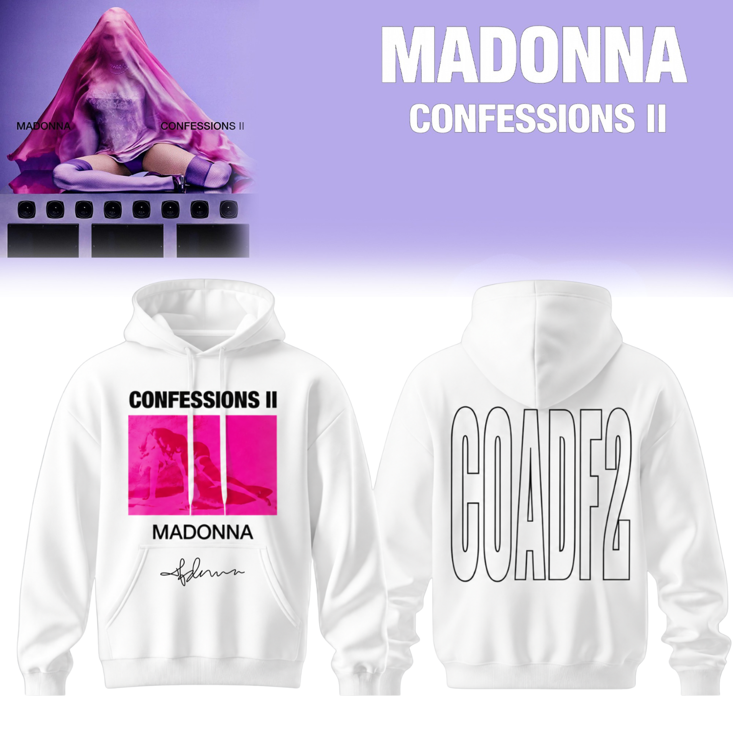 Madonna Confessions II Album Limited Release Hoodie