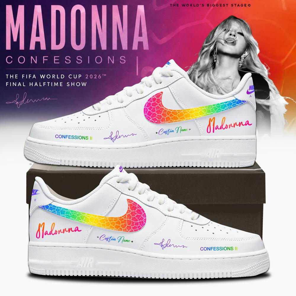 Madonna Confessions II Custom Air Force 1 World Cup 2026 Sneakers