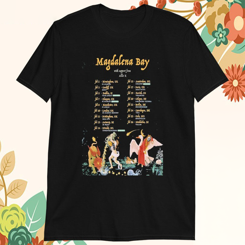 Magdalena Bay Allie X Euro Feb 2026 Tour TShirts