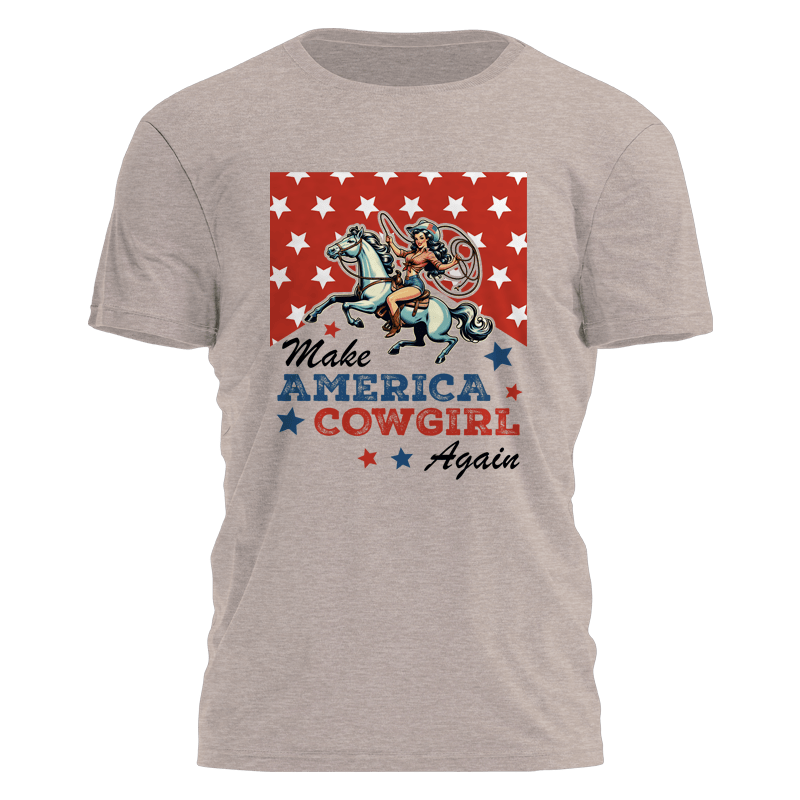 Make America Cowgirl Again Shirt Western 4Th Of July TShirt Gifts For Wife