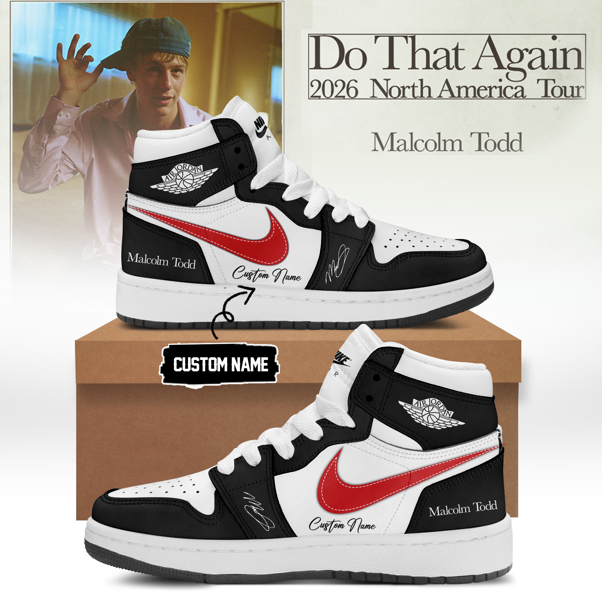 Malcolm Todd Do That Again Tour Signed Final Collection Sneakers