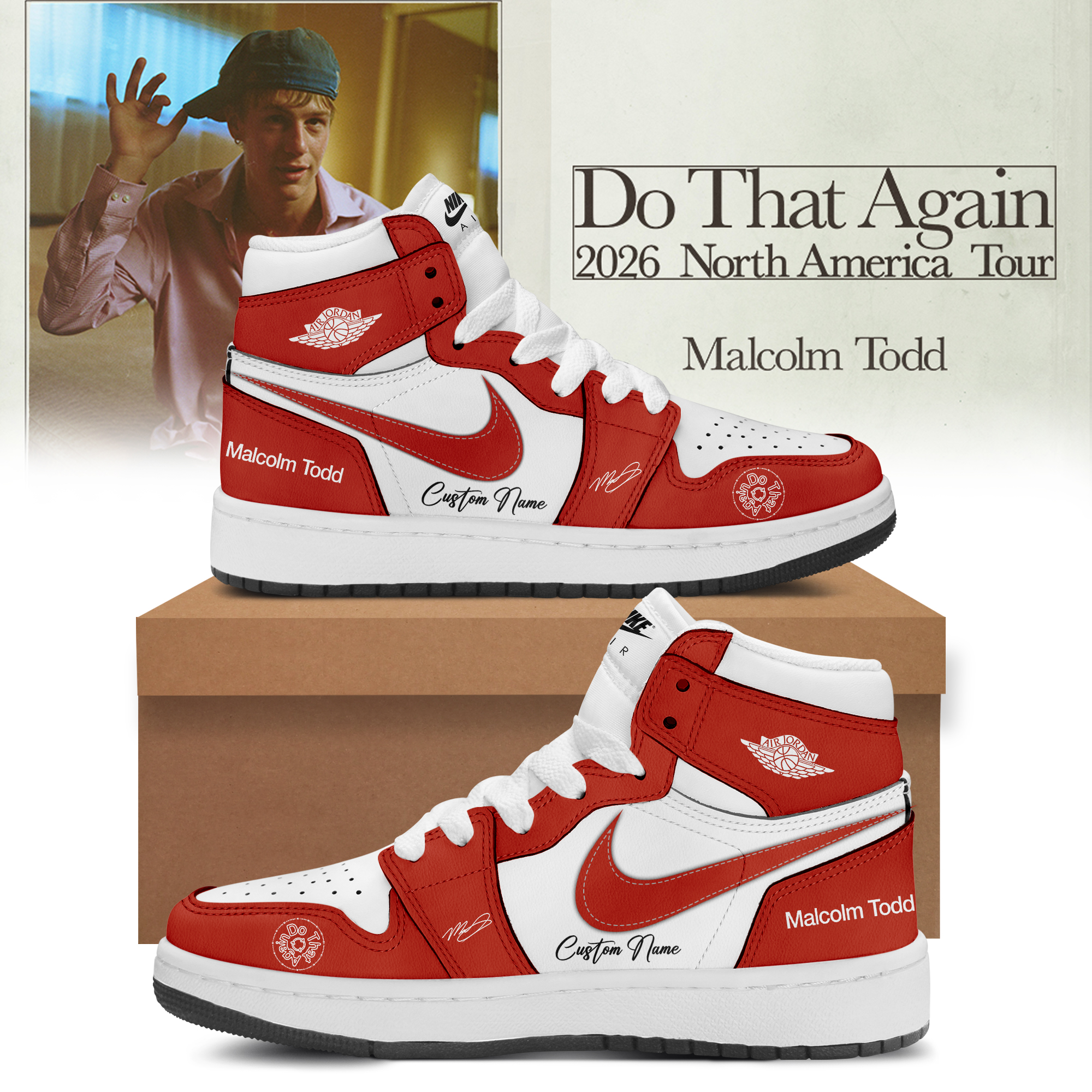 Malcolm Todd Do That Again Tour Signed Premium Edition Sneakers