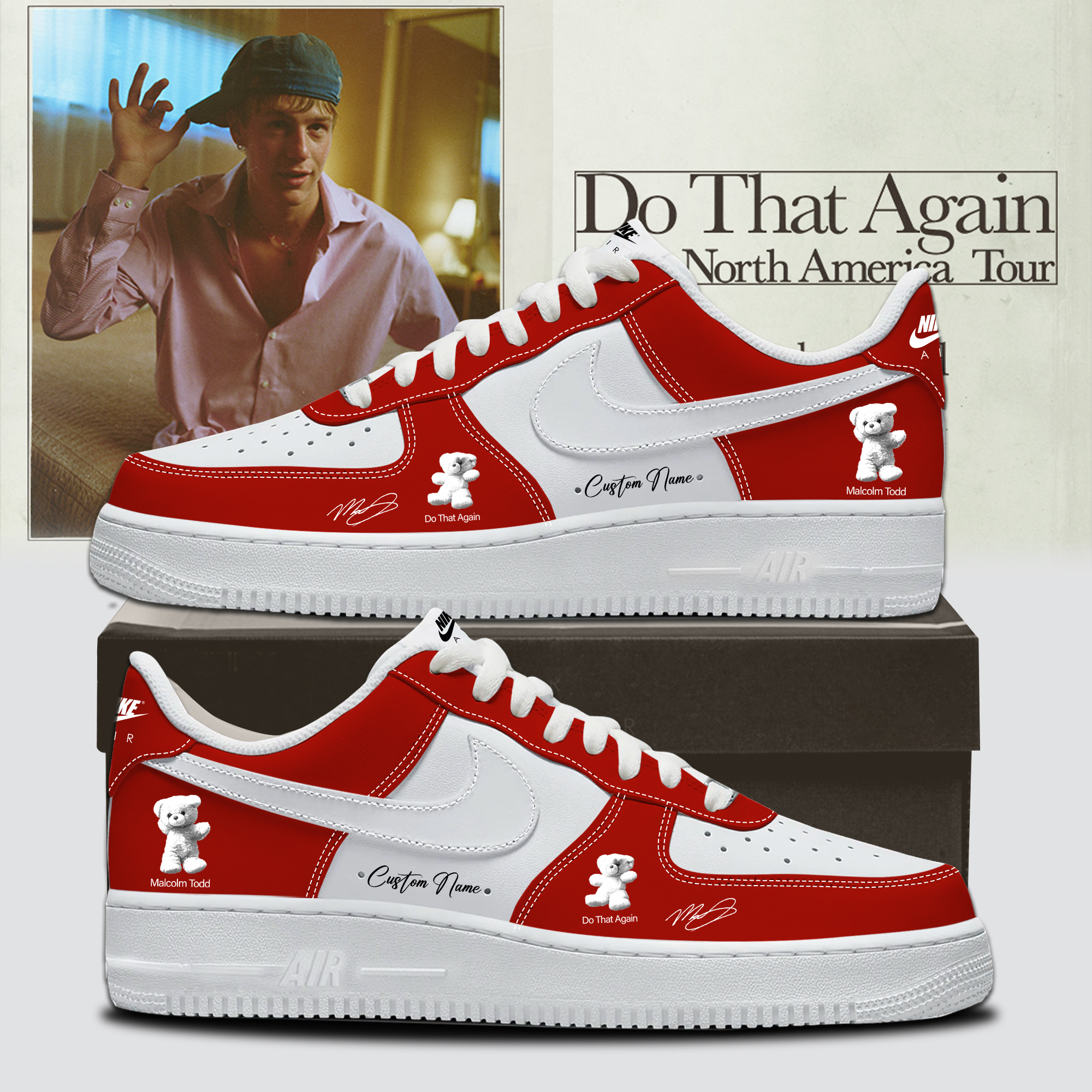 Malcolm Todd Do That Again Tour Signed Premium Sneakers Collection
