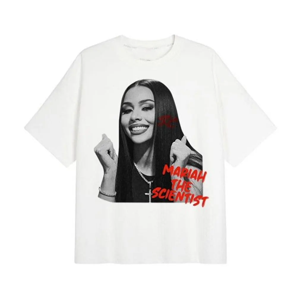 Mariah The Scientist Merch Mariah The Scientist Big Face Graphic Rap TShirt Gifts For Fan