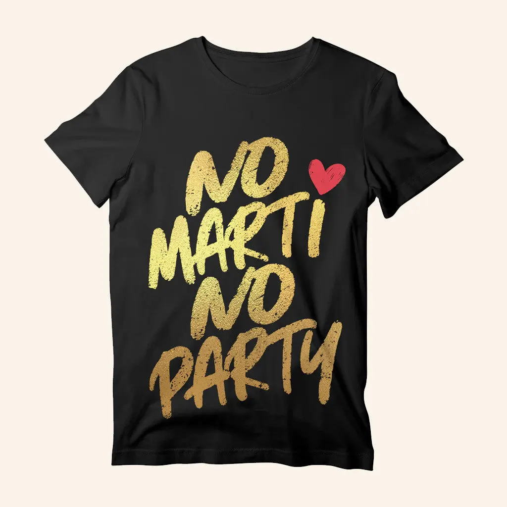 Marti Pellow Official Merch No Marti No Party TShirt Gifts For Wife