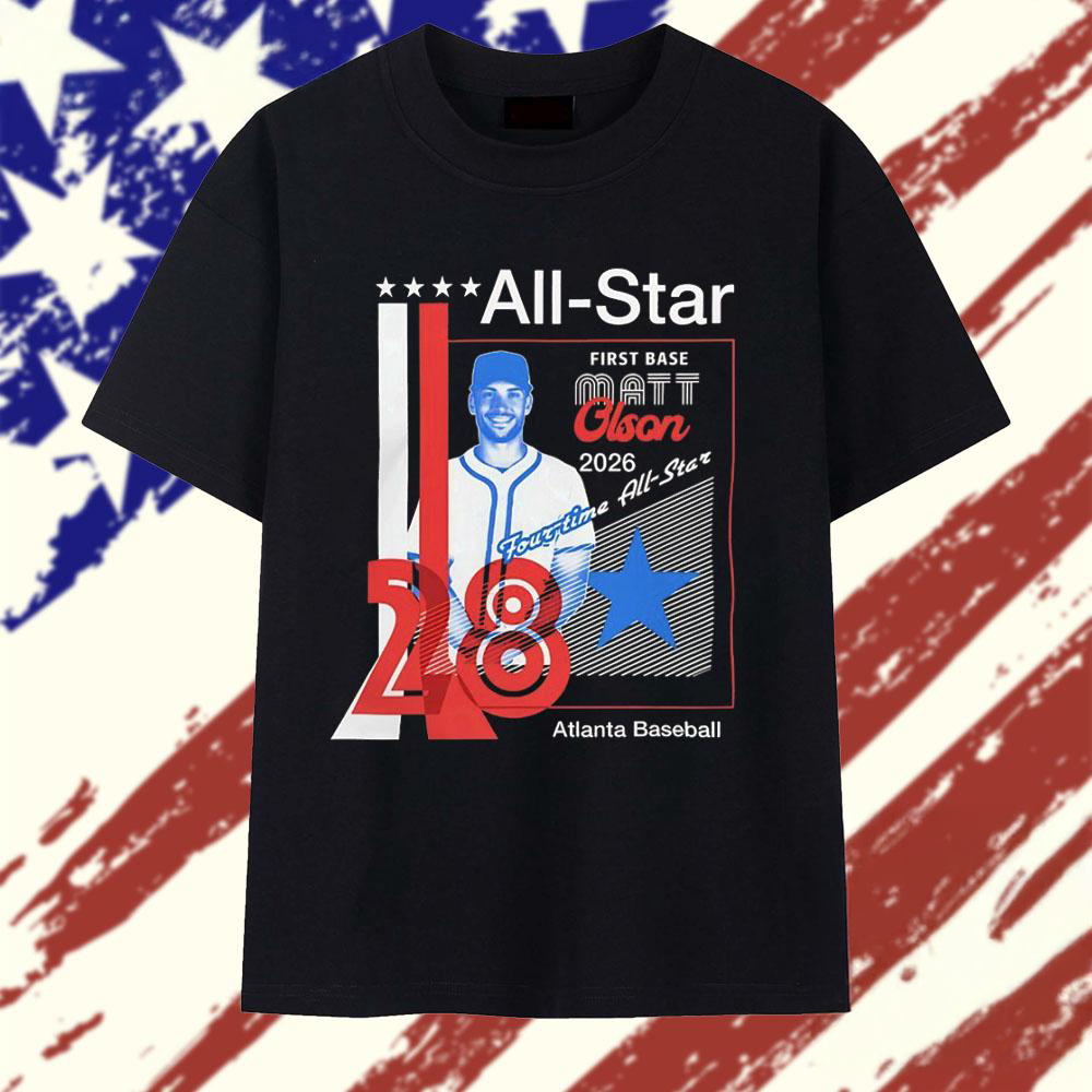 Matt Olson Atlanta Baseball 2026 Four Time All Star 28 Graphic T Shirt