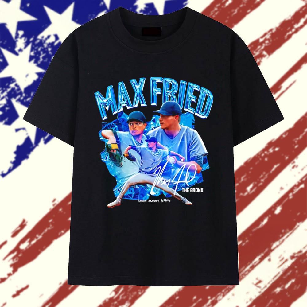 Max Fried New York Yankees Player Collage Signature T Shirt