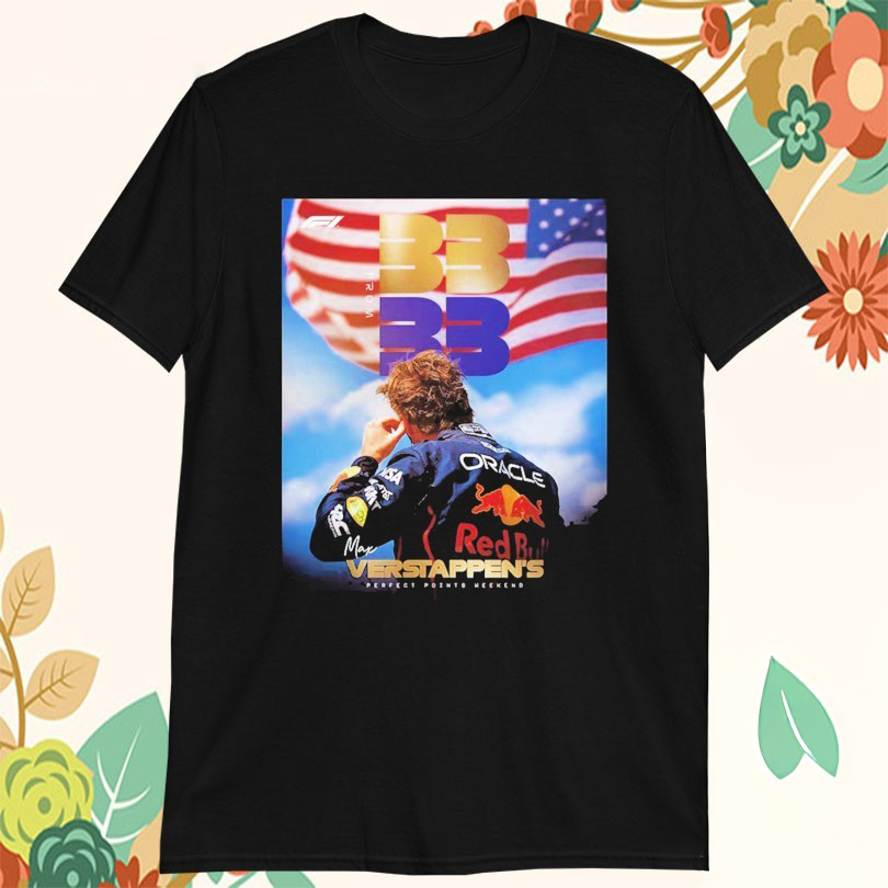 Max Verstappen For Perfect Points Weekend From F1 USGP 2025 Tshirts