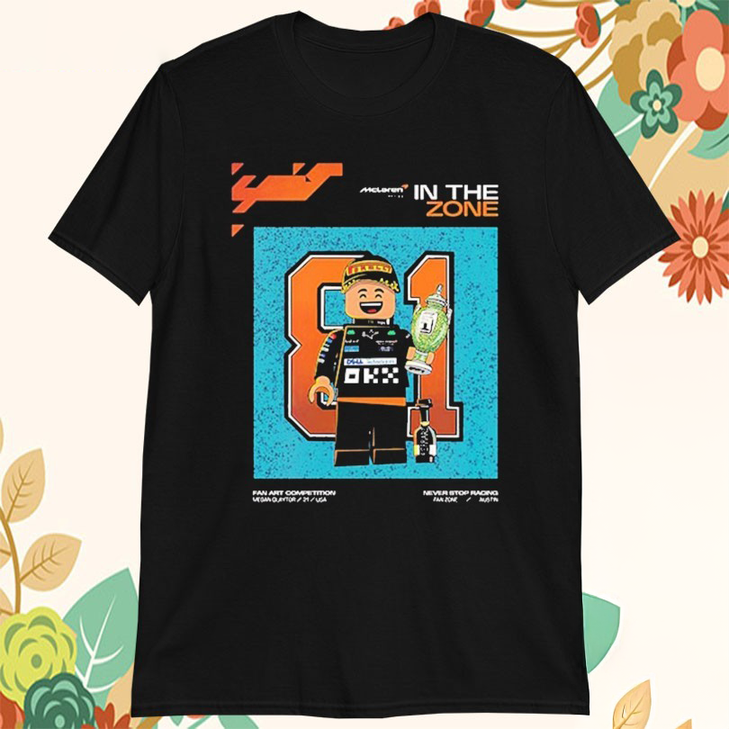 McLaren Formula 1 Never Stop Racing In The Zone Competition Megan Claytor Lego Trophy Tshirts