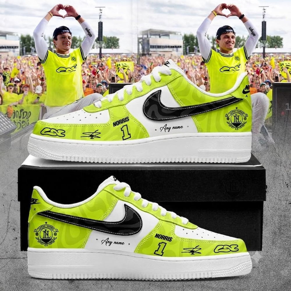 McLaren Formula 1 Team 2026 Lando Norris LN1 Air Force 1 Custom Sneakers