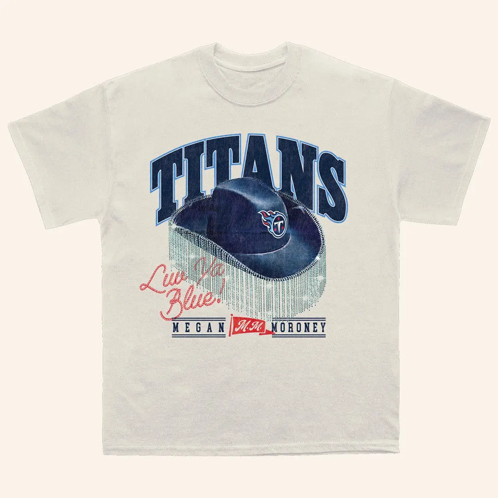 Megan Moroney Merch Megan Moroney x Tennessee Titans Cowgirl Hat TShirt Gift For Her