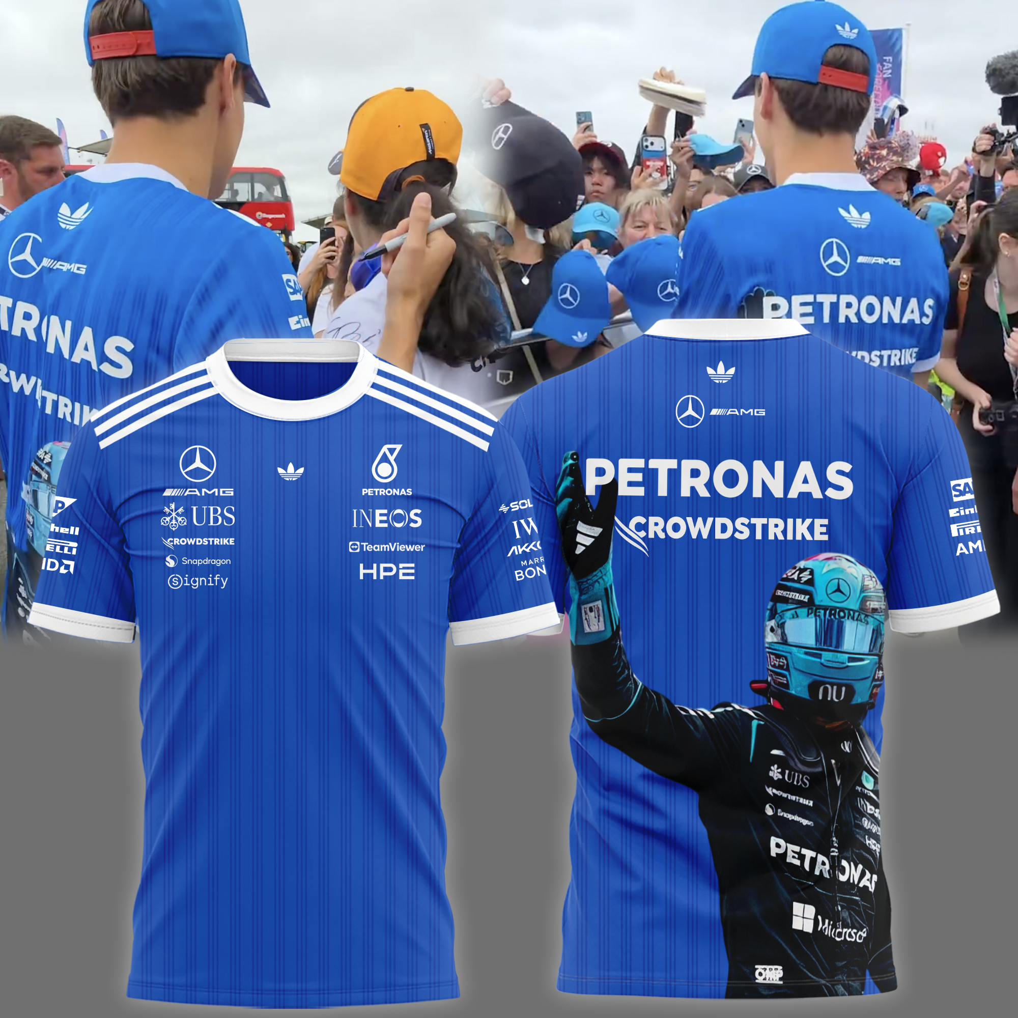 Mercedes AMG Petronas F1 Team Limited Edition Graphic T Shirt Collection Gifts For Fans