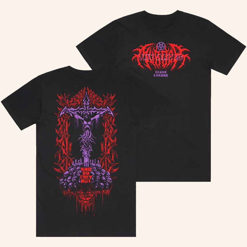 Merch Warfare Merch Blood Throne Black TShirt Gifts For Father