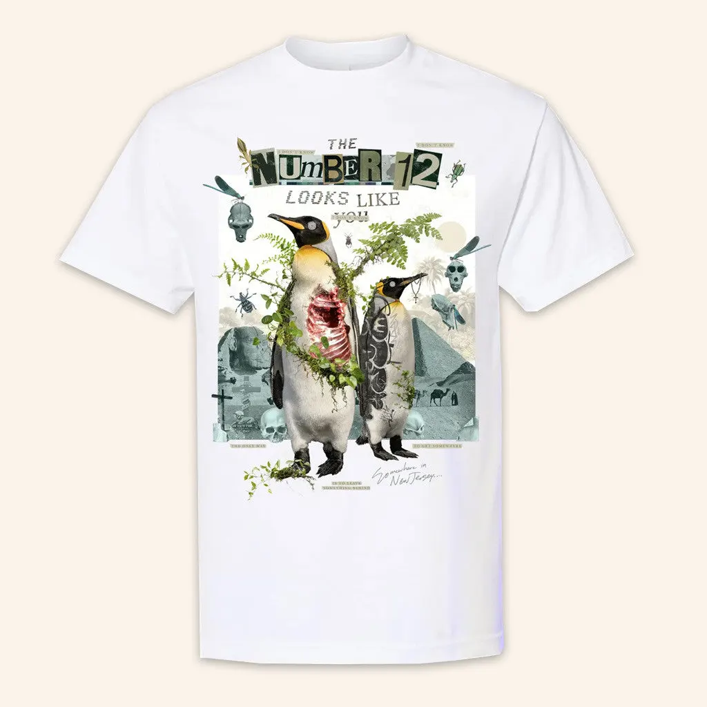 Merchnow Merch Penguin Collage White TShirt Gifts For Sister